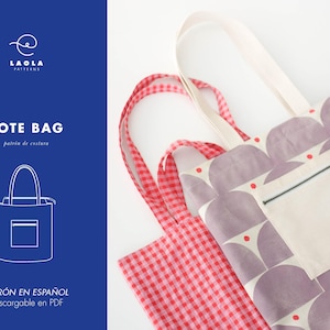 Spanish PDF Sewing Pattern, Tote Bag Sewing Pattern - Etsy