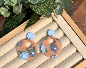 Spring Garden Earrings | Handmade Clay Jewelry | Polymer Clay Earrings | Michigan Made | Plant Earrings | Spring Jewelry