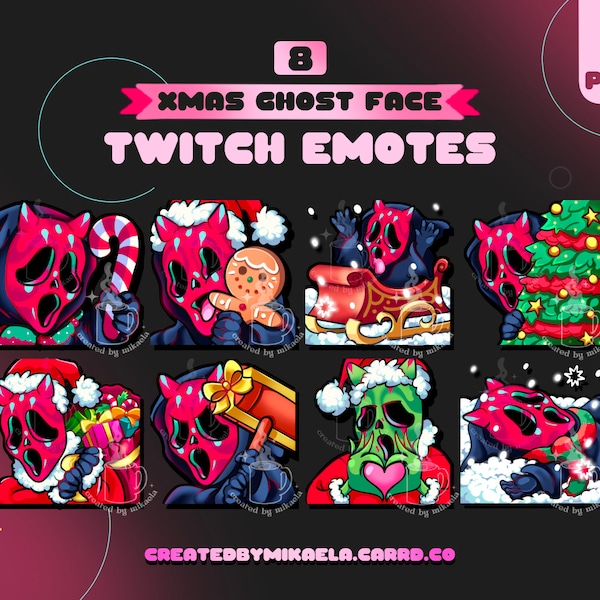 Feiertags-roter Teufel Maske P2U Emotes - Twitch Emotes, P2U, Discord