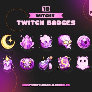 Magic Sub Badges, Book Sub Badges, Twitch Hat Sub Badges, Twitch