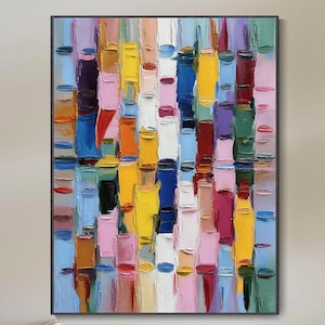 Pintura abstrata grande em tons quentes e neutros estilo wabi sabi paisagem abstrata moderna com pinceladas grossas e cores suaves arte de