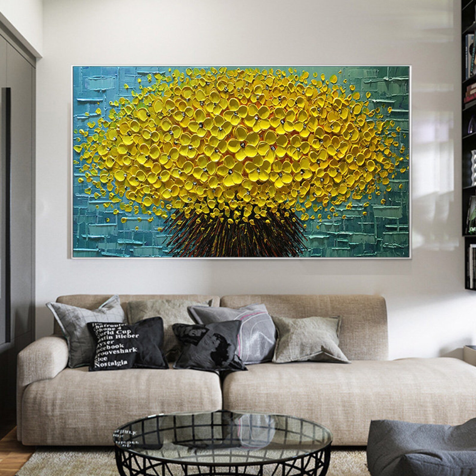 3D painting Large original oil painting on canvas abstract art Etsy