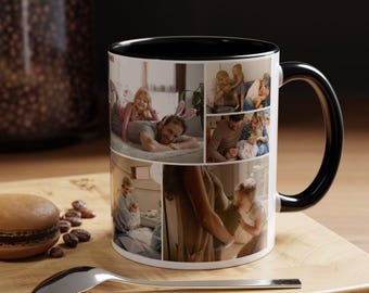 Personalisierte Fototasse für Mama, personalisierte Kaffeetasse mit Bild, benutzerdefinierte Fotocollage-Kaffeetasse mit Personalisierung für den Muttertag