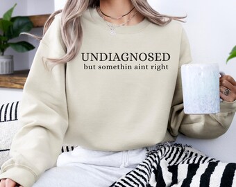 Lustige Geschenke für psychische Gesundheit, nicht erkanntes Sweatshirt, sarkastisches Mama-Sweatshirt, Angst-Hoodie, lustiges Sweatshirt für psychische Gesundheit, ADHS-Sweatshirt