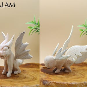 Alebrije wooden sculpture, Blank Alebrije, Copal wood sculpture, hummingbird, Dog alebrije, paint your own alebrije. Read Description. zdjęcie 2