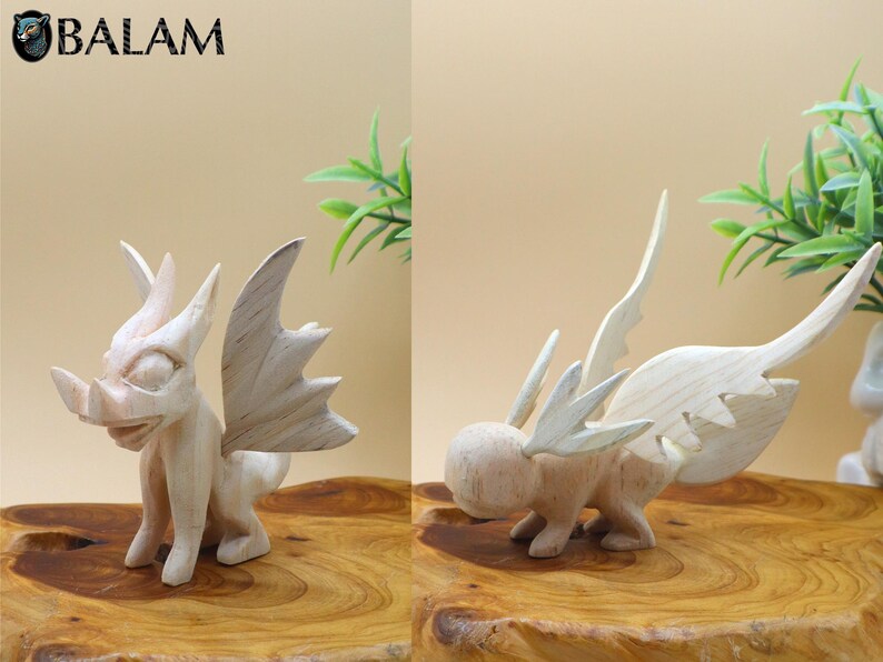 Alebrije wooden sculpture, Blank Alebrije, Copal wood sculpture, hummingbird, Dog alebrije, paint your own alebrije. Read Description. zdjęcie 2