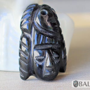 Ceremonial Obsidian Pendants, carved Obsidian, Tribal face, Aztec, Mayan warriors. Read description