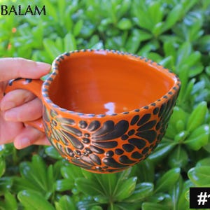 Talavera heart mug, Coffee cup, Talavera heart shape mug, Mexican Talavera, Heart mug Talavera Pottery 16oz - 500ml