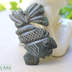 King Pakal Mayan jade, Mayan king pendant, Ceremonial Necklace, Jade Necklace, Mayan Jade. Or custom necklace, Read Description