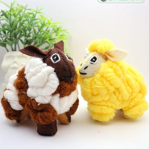 small stuffed animal, sheep stuffed animal, Borrego stuffed animal, Oveja plushie, Colorful Mexican handmade plushies. 5&#39;&#39; tall