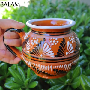Talavera Jarro bola mug, Coffee cup, Talavera Big Jarro, Mexican Talavera, Jarro mug Talavera Pottery 16oz - 500ml