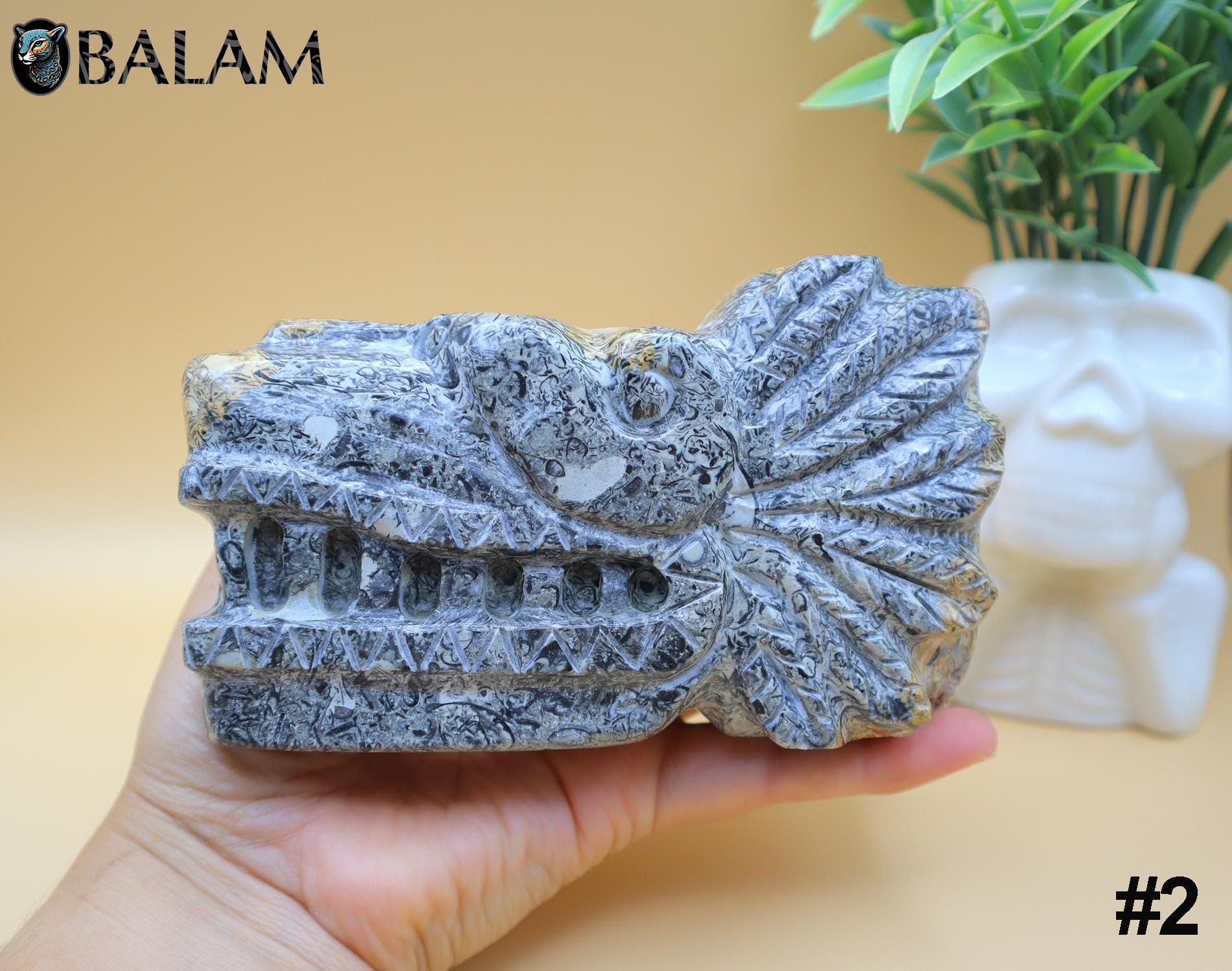 Carved Sculpture of Quetzalcoatl Aztec, Kukulkan Mayan, Plumed Serpent ...