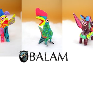Small alebrije, mini alebrije, Buho, Doggy, Axolotl, Bunny, Bull, Stingray, snail, Cat, fish Alebrije from Oaxaca, Read description image 10