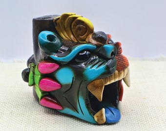 Handmade Clay Jaguar Whistle, Mayan Decor, Folk Art - Etsy