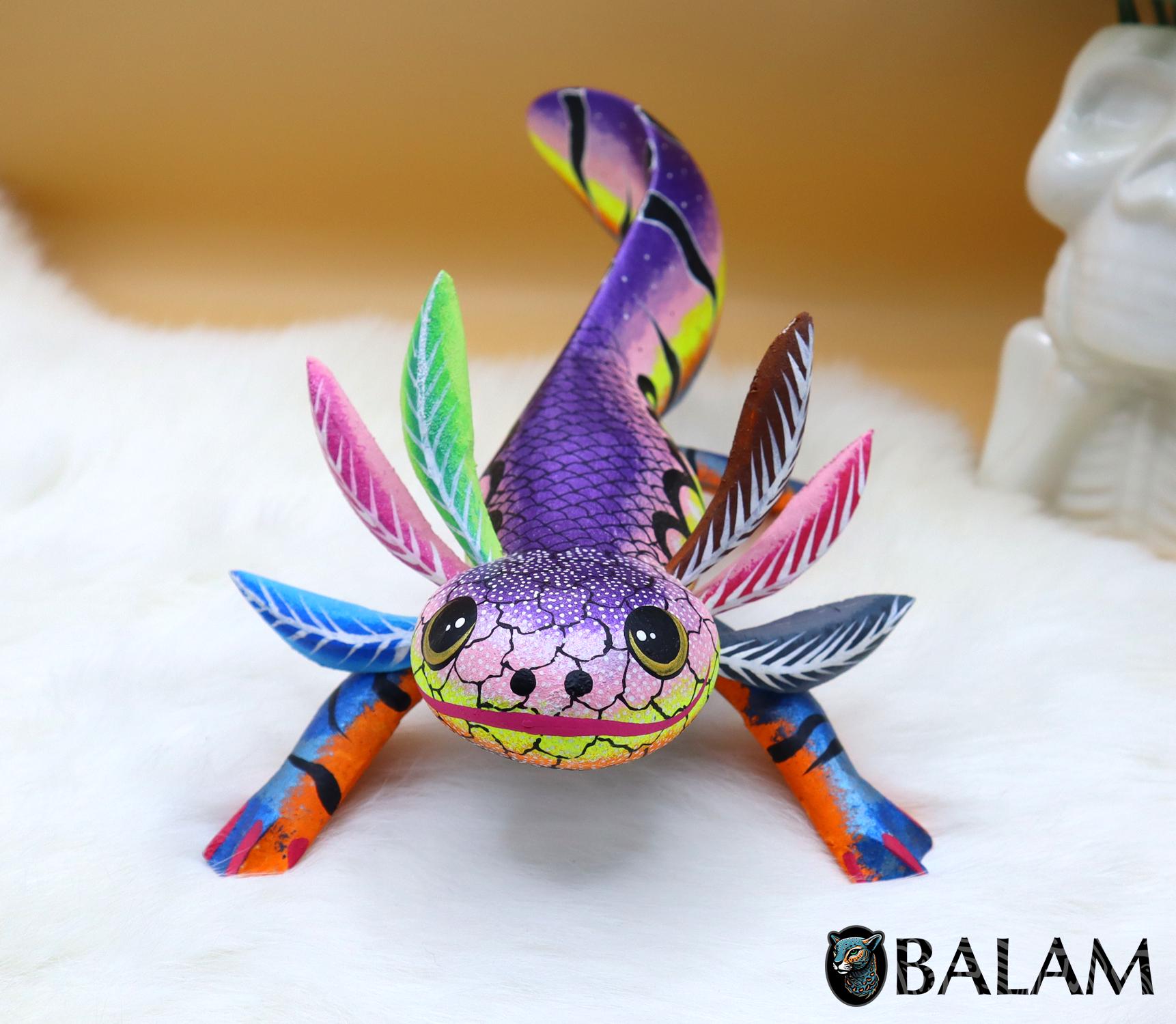 Oaxacan Axolotl Alebrije: Metallic Copal Wood Sculpture - Etsy Canada