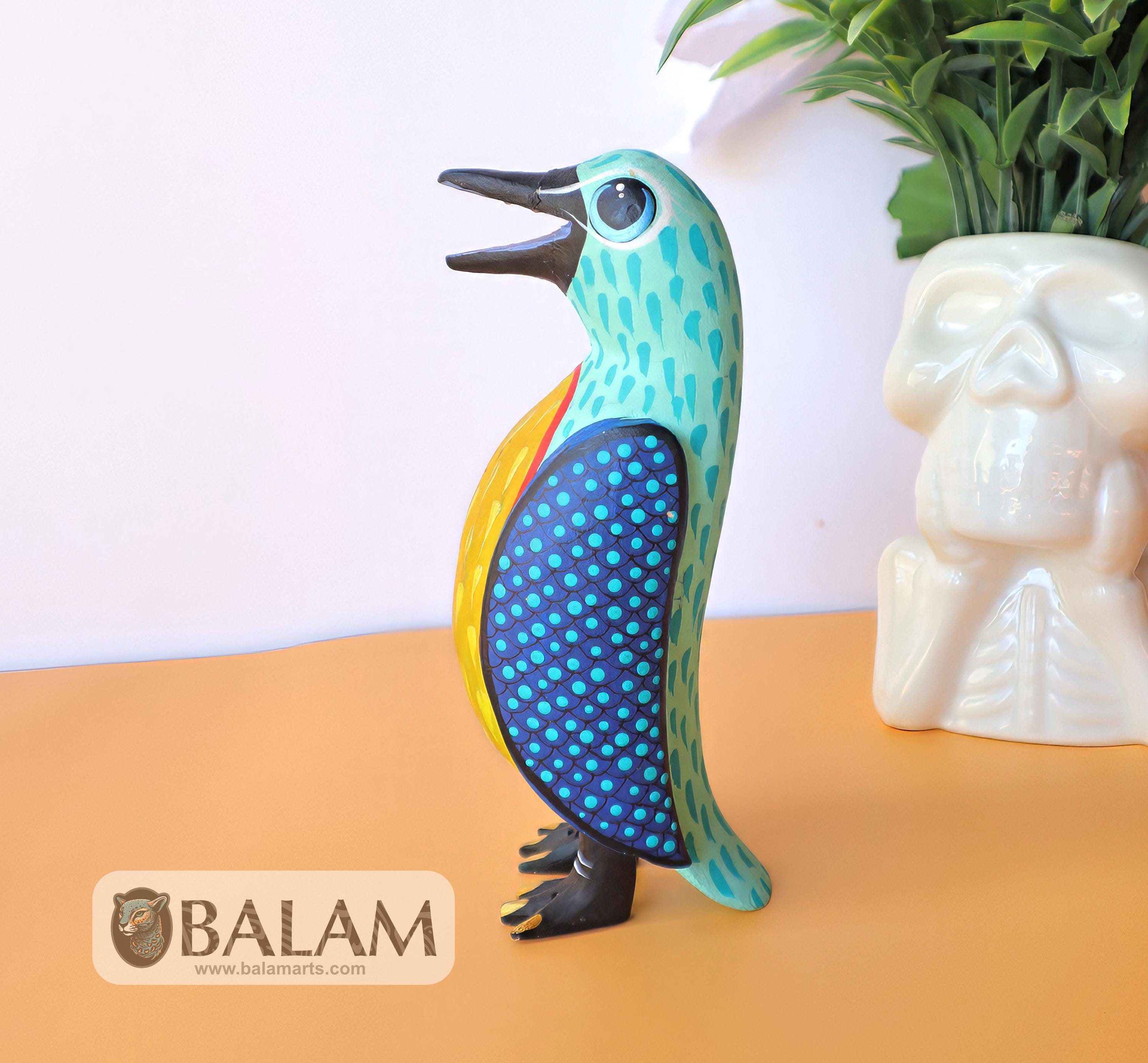 Penguin, Pinguino Alebrije, Alebrije From Oaxaca, Copal Wood
