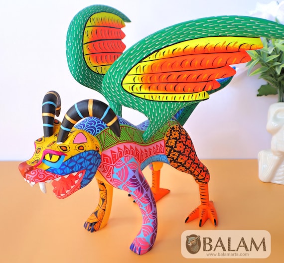 Pepita Alebrije, Hand-painted Wood Sculpture, Oaxaca Folk Art - Etsy