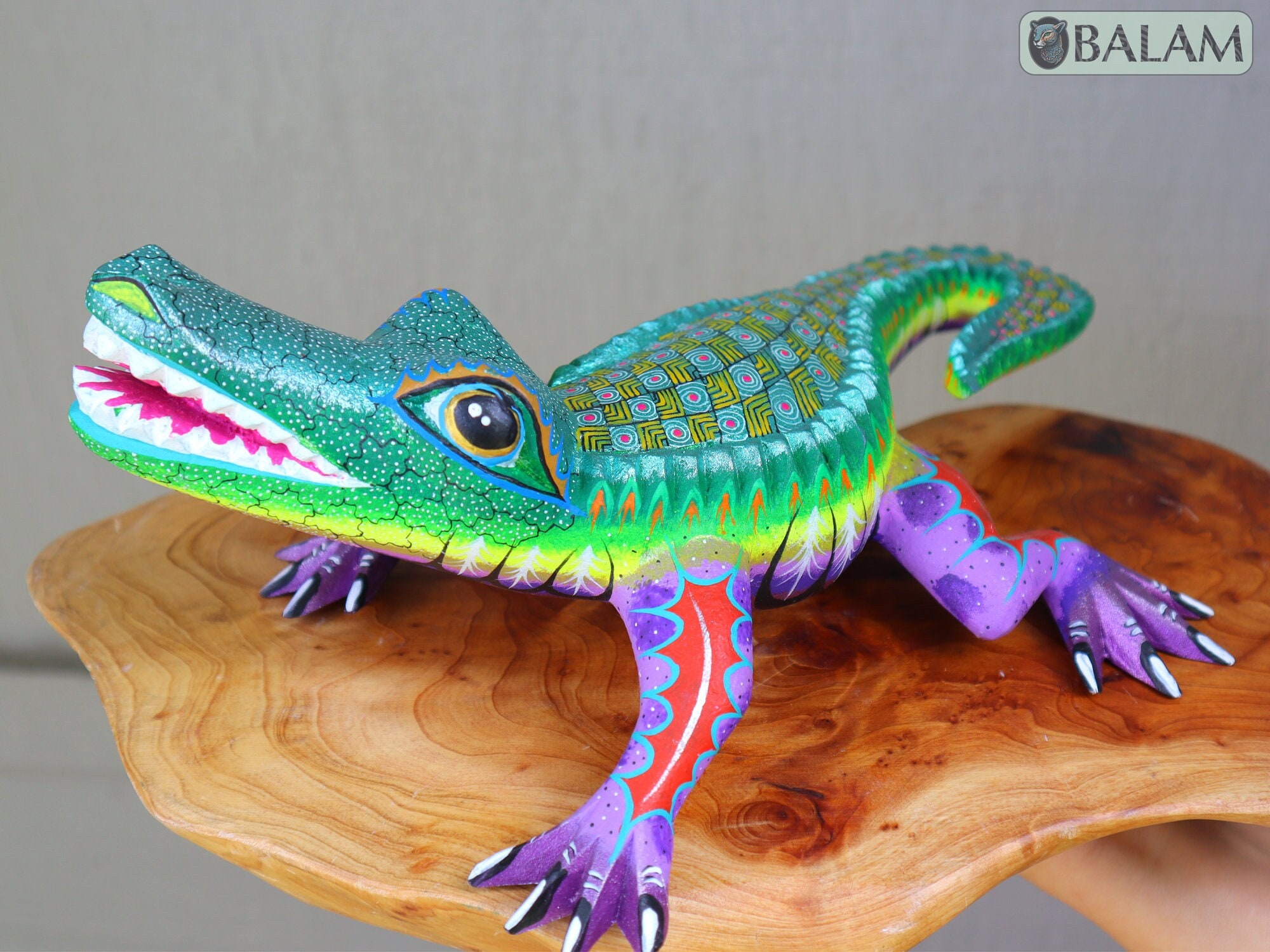 Cocodrilo Alebrije, Unique Crocodile, Crocodile Alebrije From