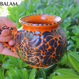 Talavera Jarro bola mug, Coffee cup, Talavera Big Jarro, Mexican Talavera, Jarro mug Talavera Pottery 16oz - 500ml