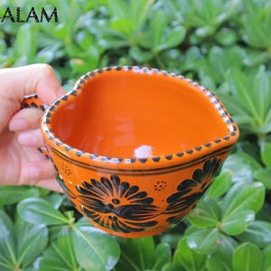 Talavera heart mug, Coffee cup, Talavera heart shape mug, Mexican Talavera, Heart mug Talavera Pottery 16oz - 500ml