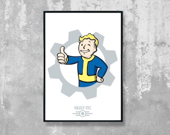 Vault Boy Series: V2 Fallout Inspired Digital Art Prints - Instant Download