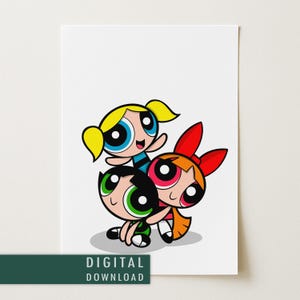 Powerpuff Girls Poster - Etsy