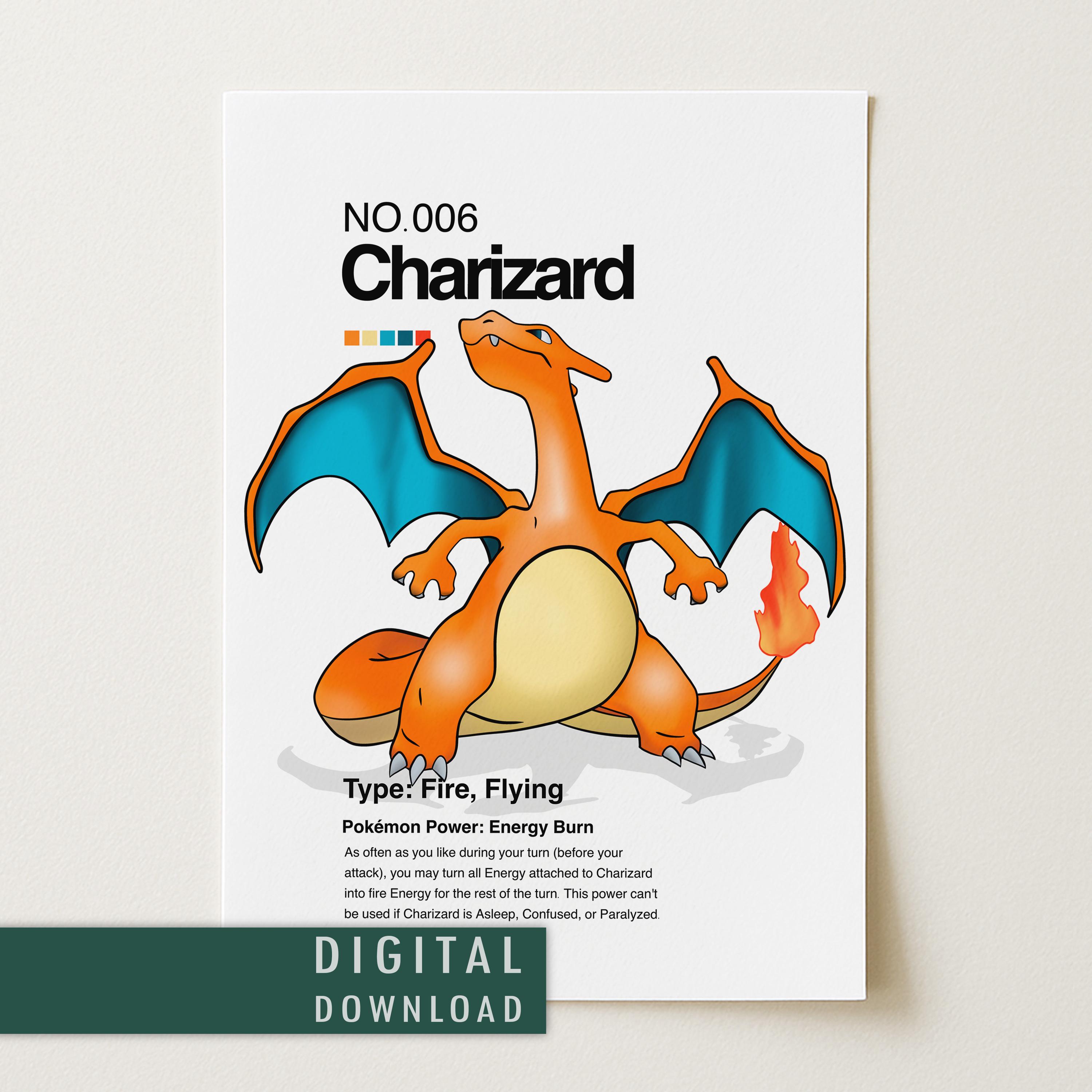 Charizard Poster - Etsy