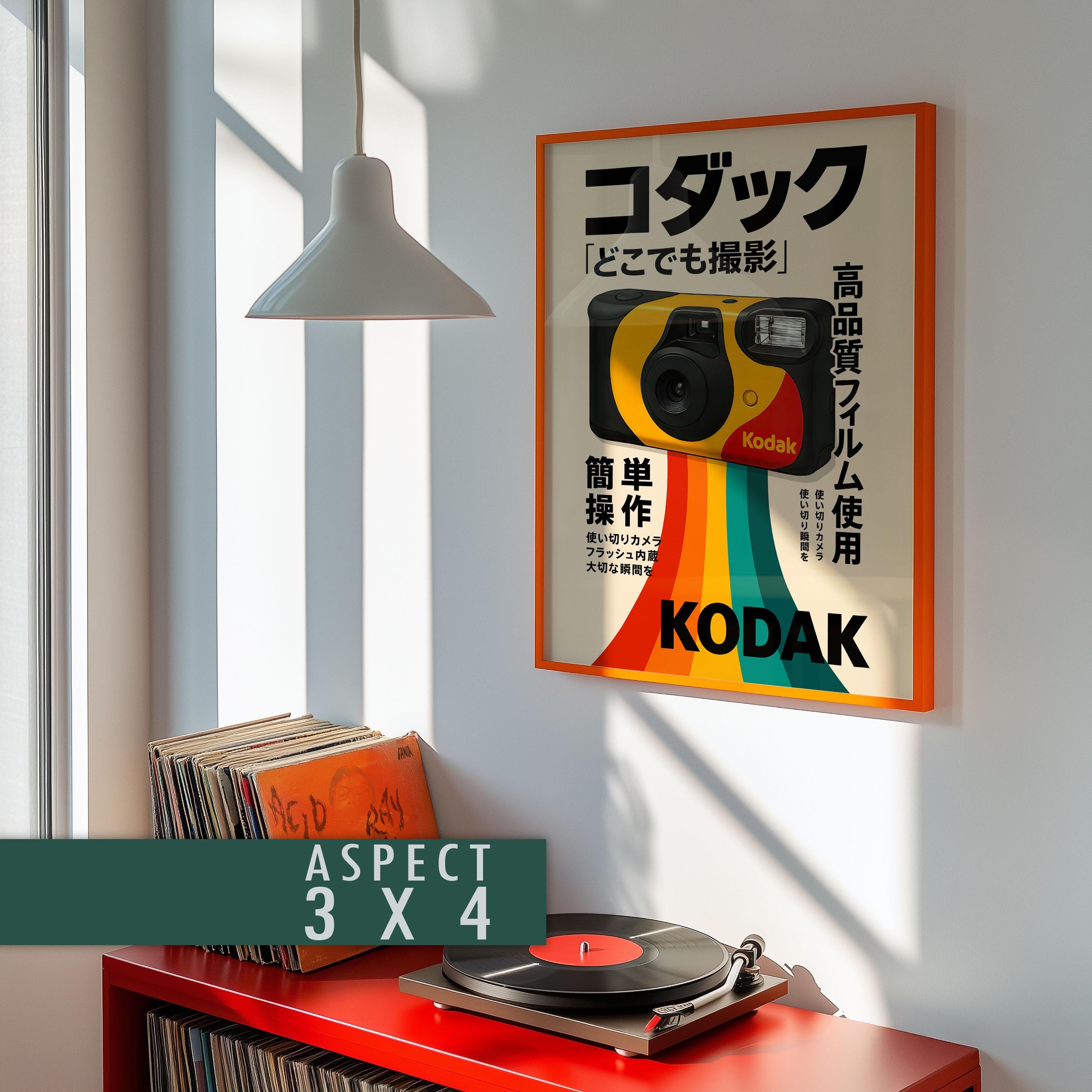 Kodak Disposable Camera Poster Digital Download | Retro Film