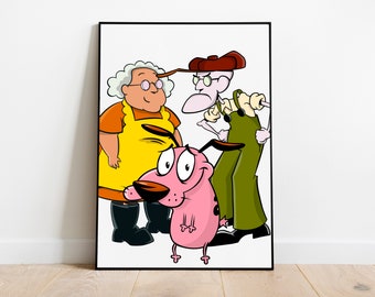 Courage the Cowardly Dog Print - Digital Download