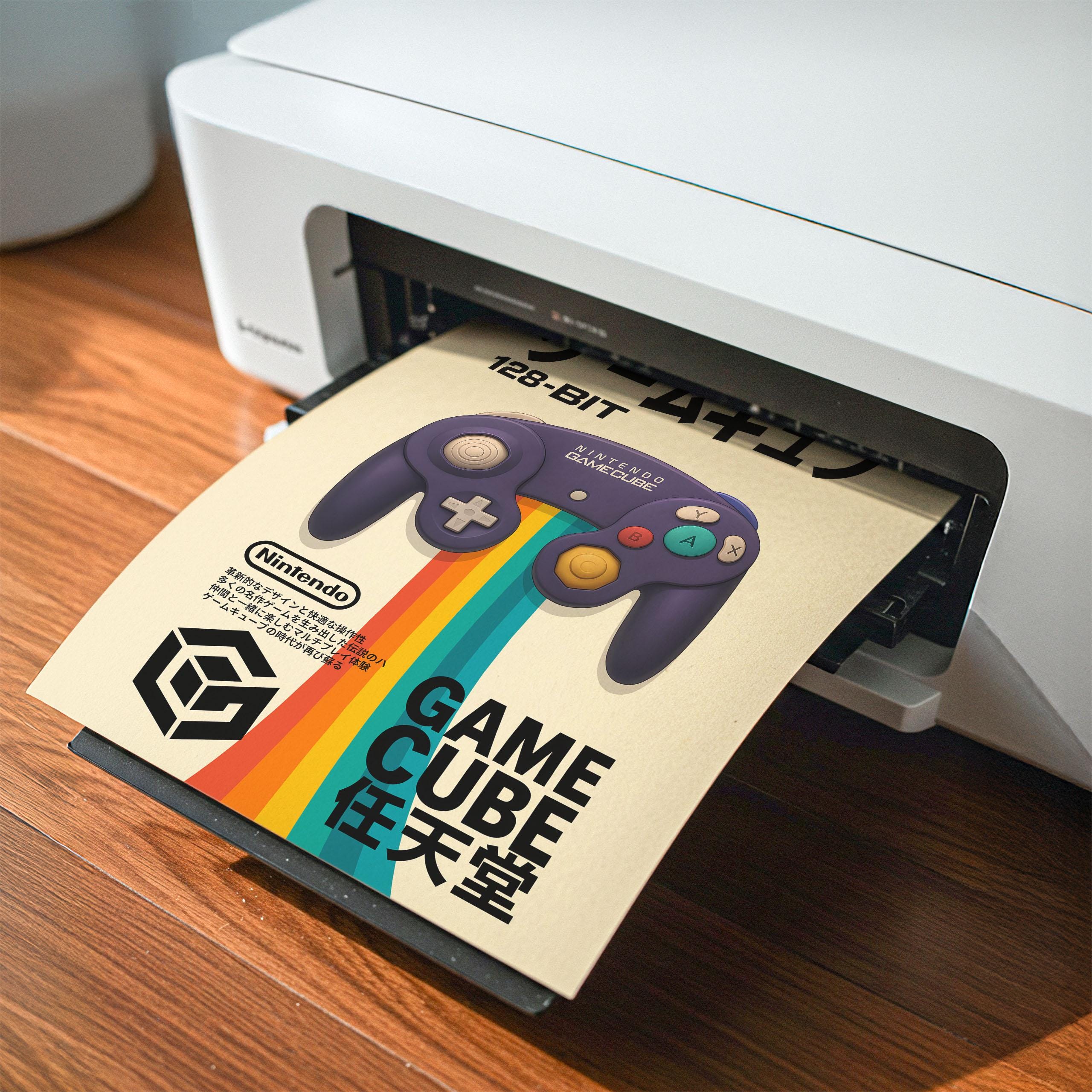 ニンテンドーゲームキューブコントローラーポスター デジタル