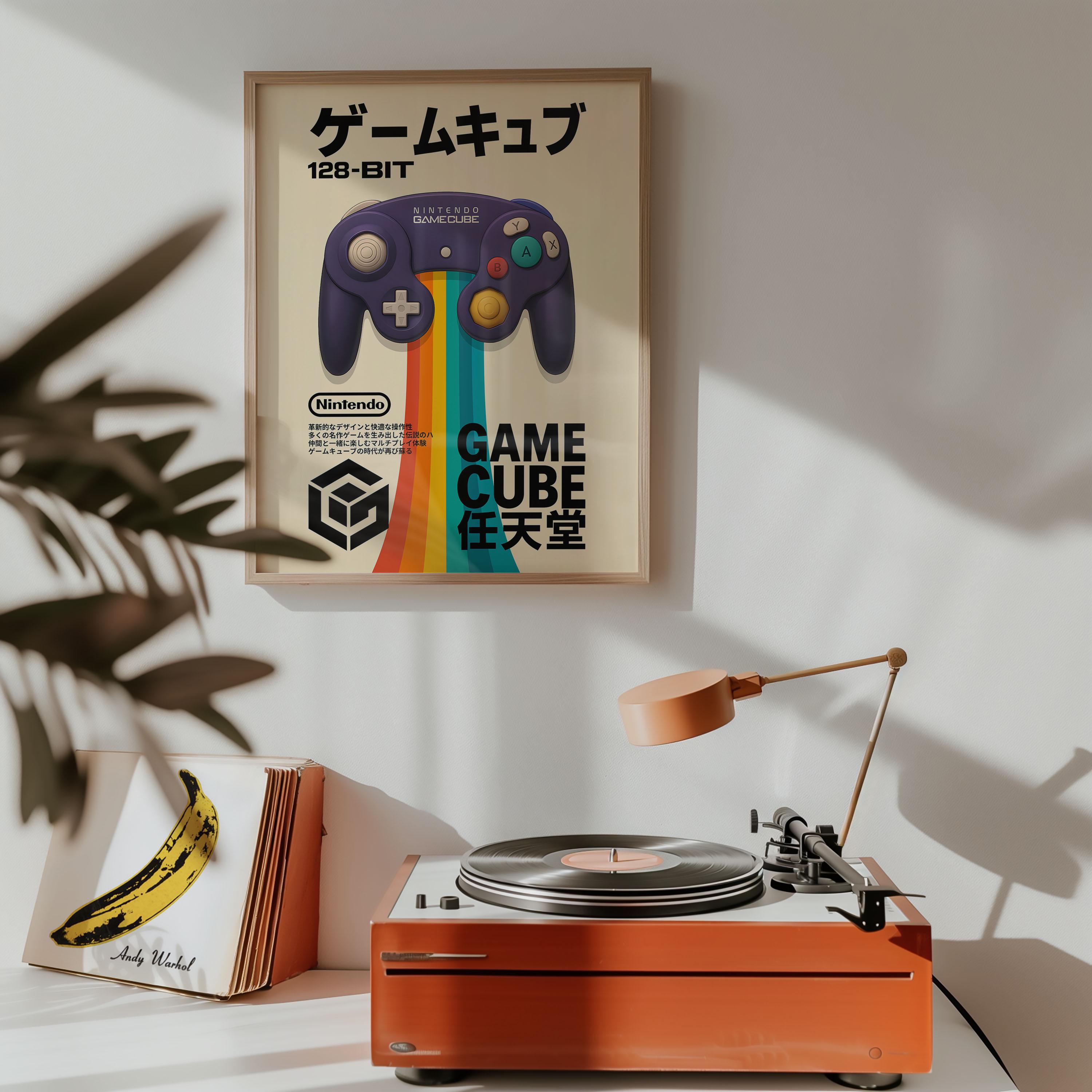 ニンテンドーゲームキューブコントローラーポスター | レトロゲーム