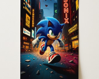 ソニック ヒーローズ 額入りプリント広告/ポスター 公式オリジナル PS2