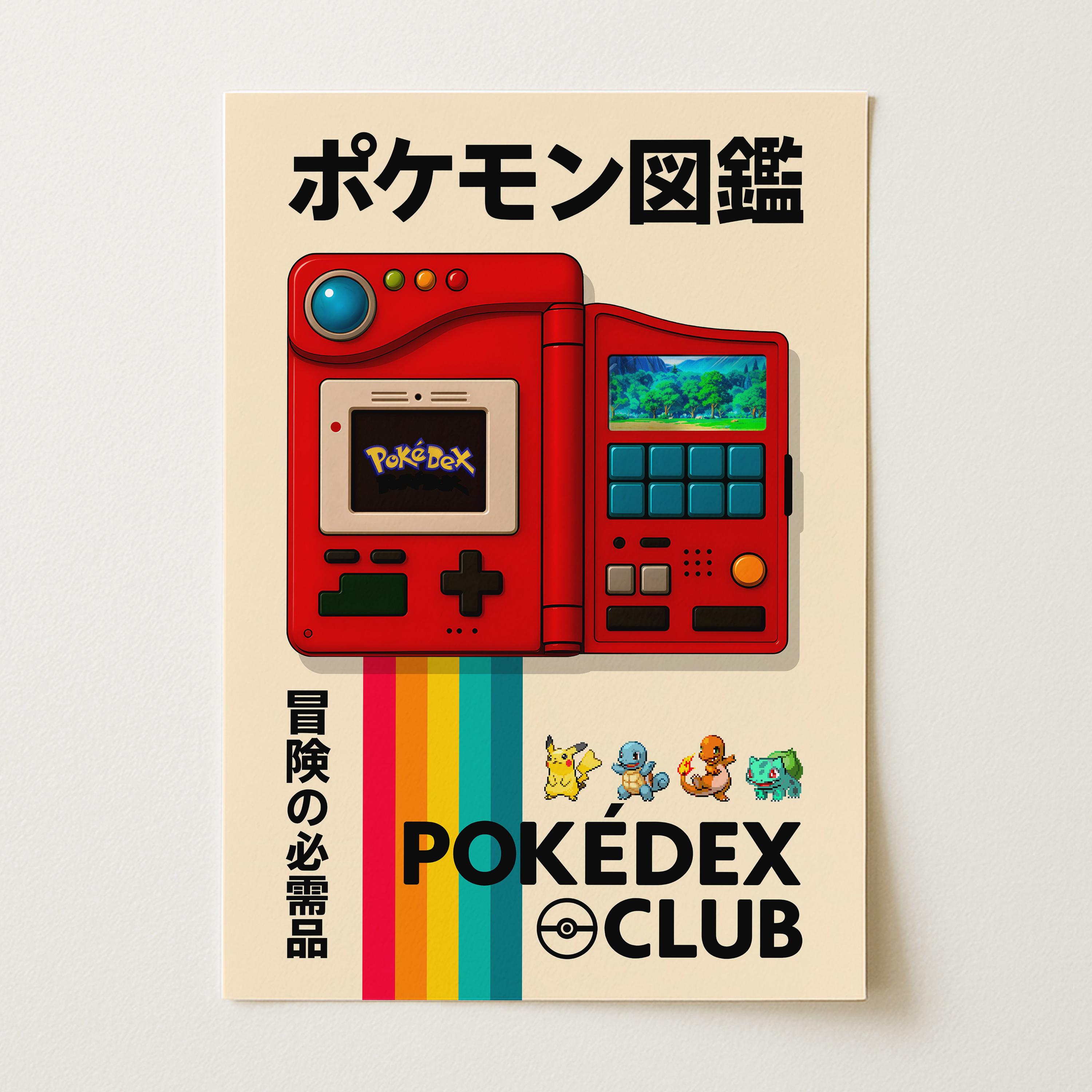 Kanto pokedex poster - Etsy 日本