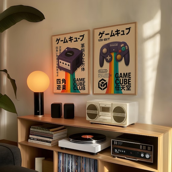 ニンテンドーゲームキューブコントローラーポスター | レトロゲーム