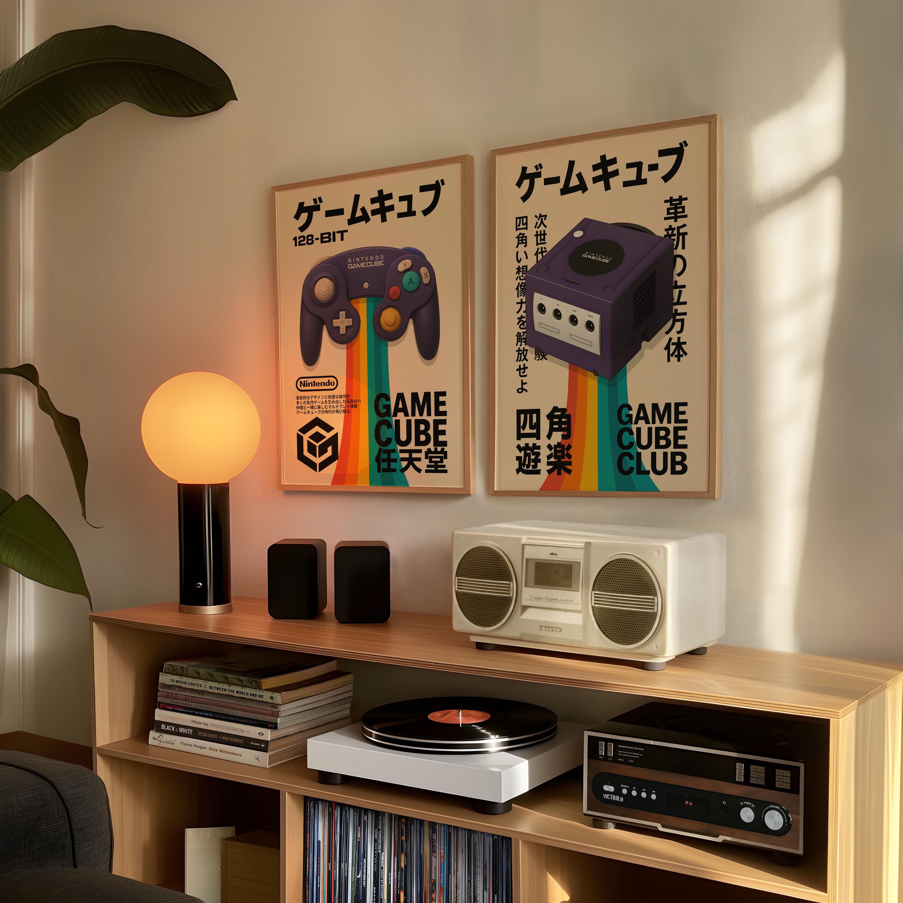 ニンテンドーゲームキューブポスター | レトロゲームウォールアート