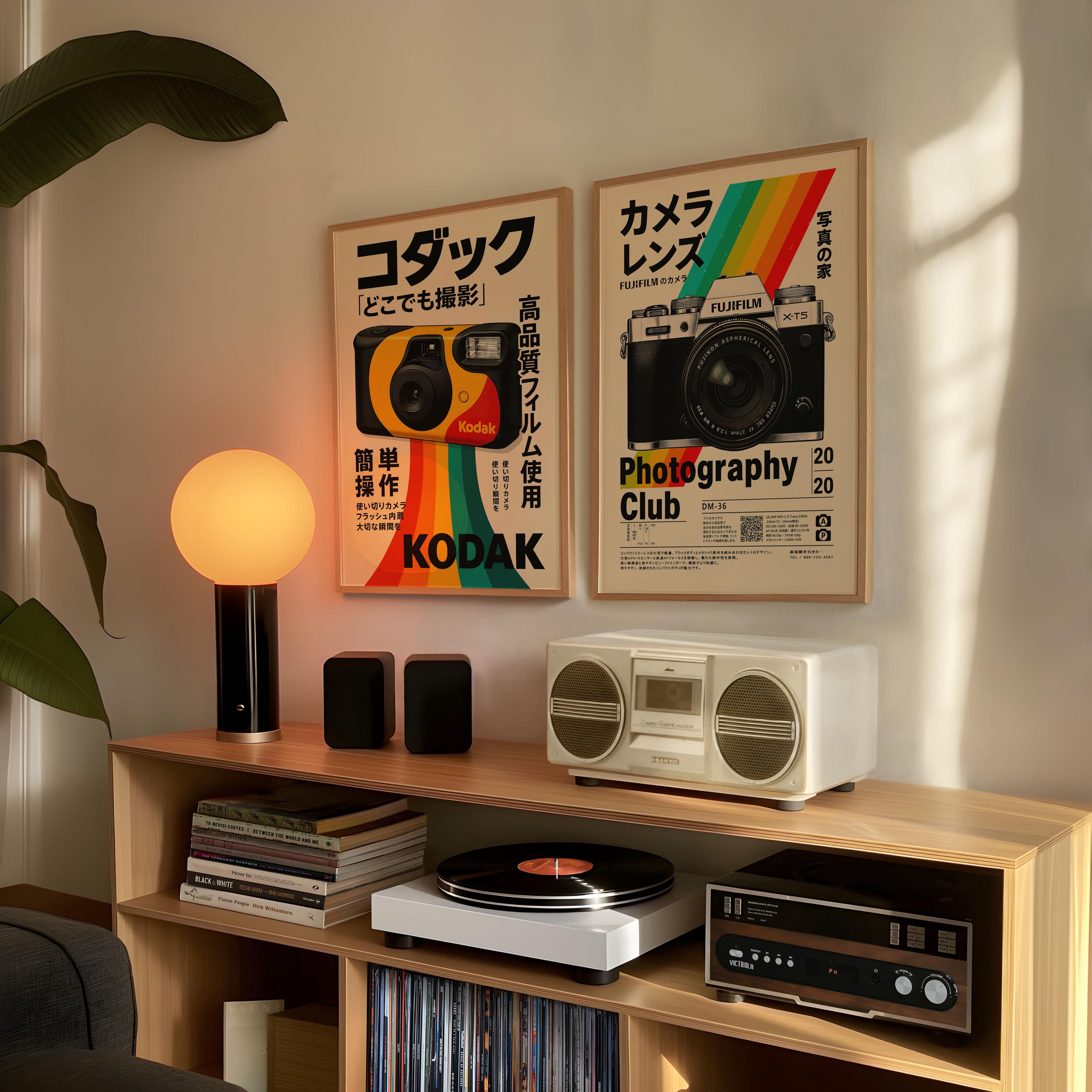 Fujifilm Photography Club Poster | Retro Japanese Typography Print