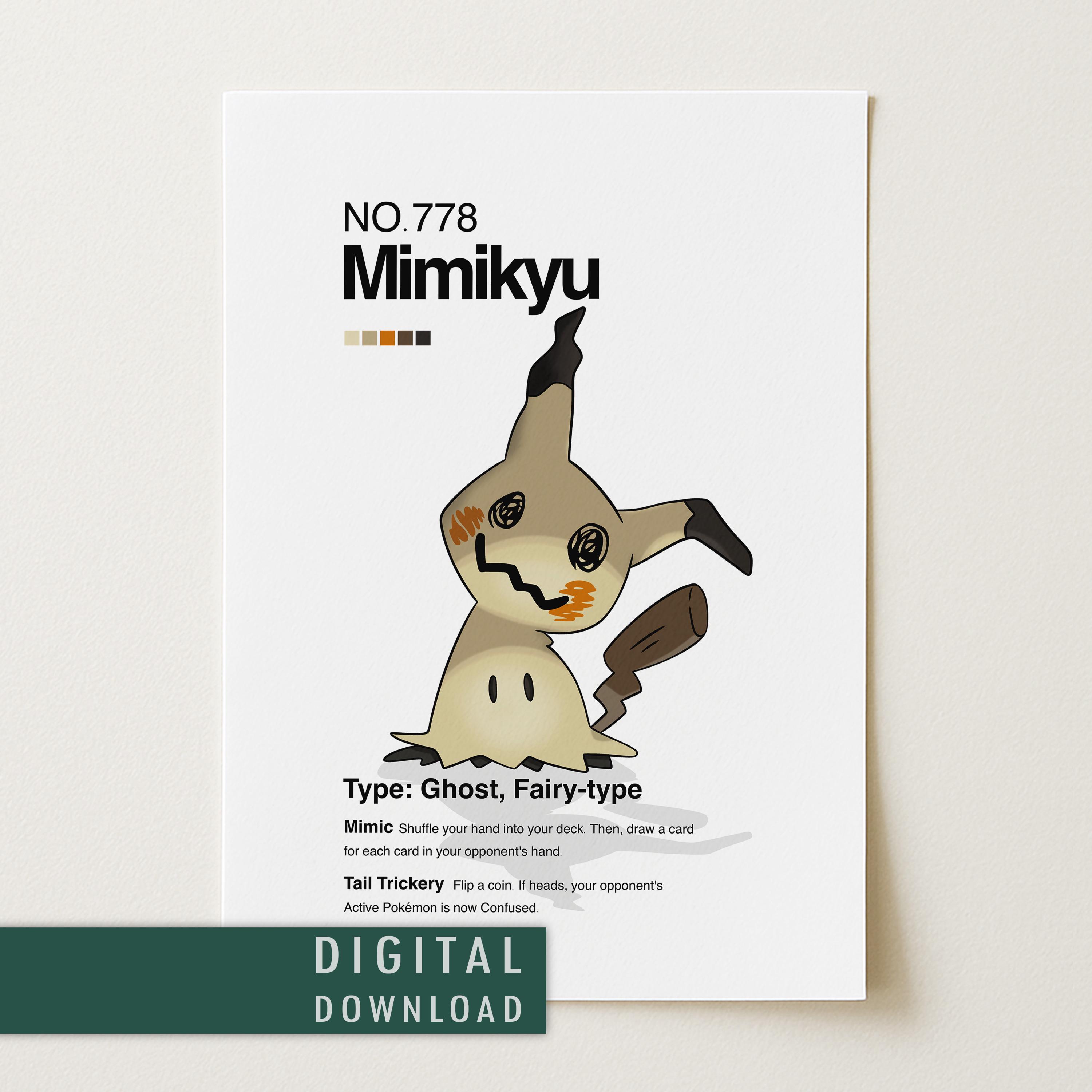 Mimikyu Poster - Etsy