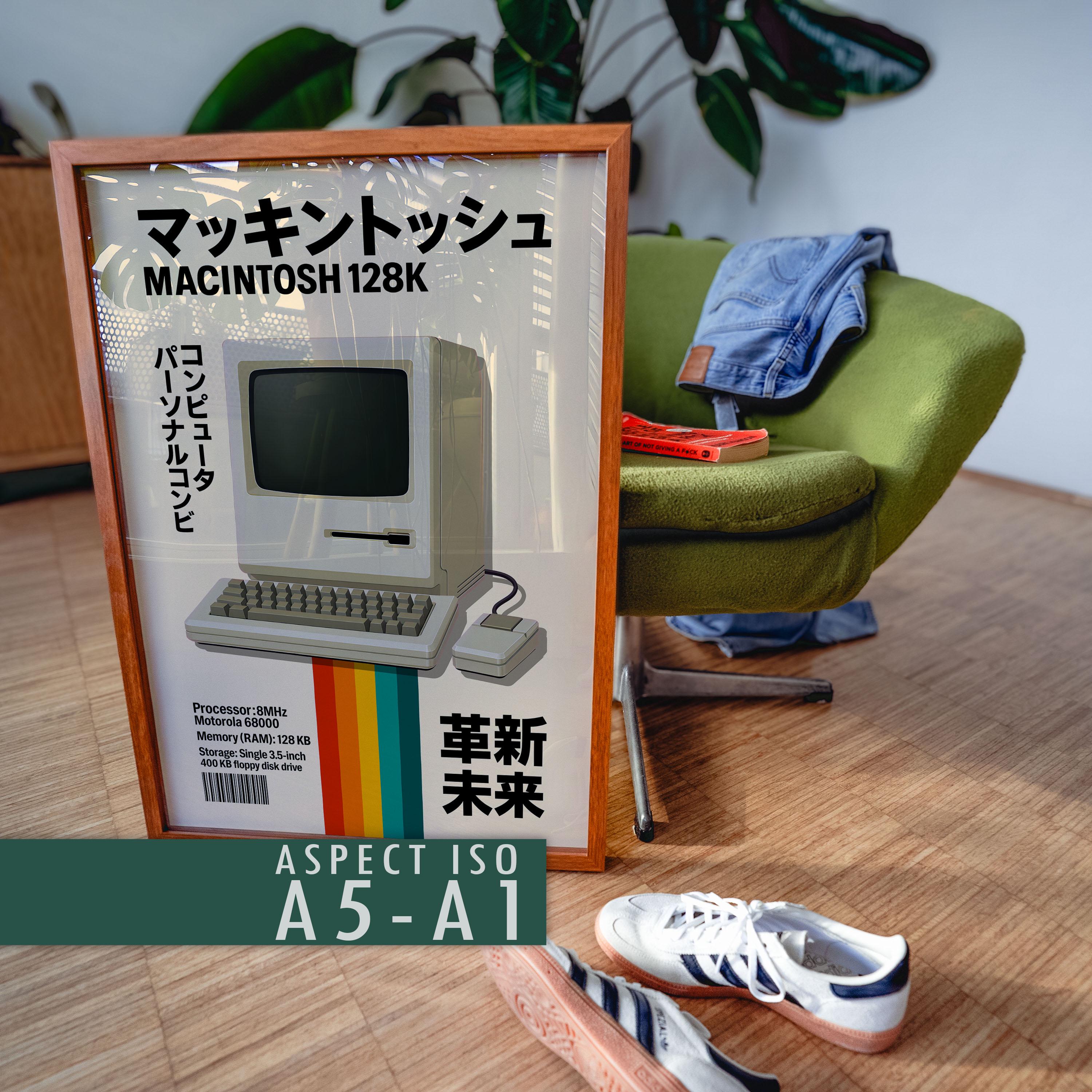 Macintosh 128K Poster Digital Download | Vintage Apple Computer