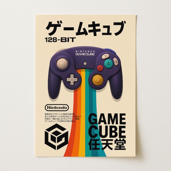 任天堂　ゲームキューブ　B2 ポスター ニンテンドーゲームキューブコントローラーポスター デジタル