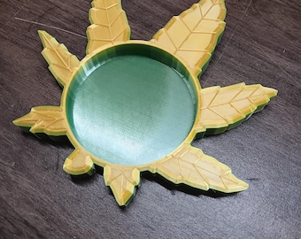 Pot Leaf Drink Coaster, stl file.