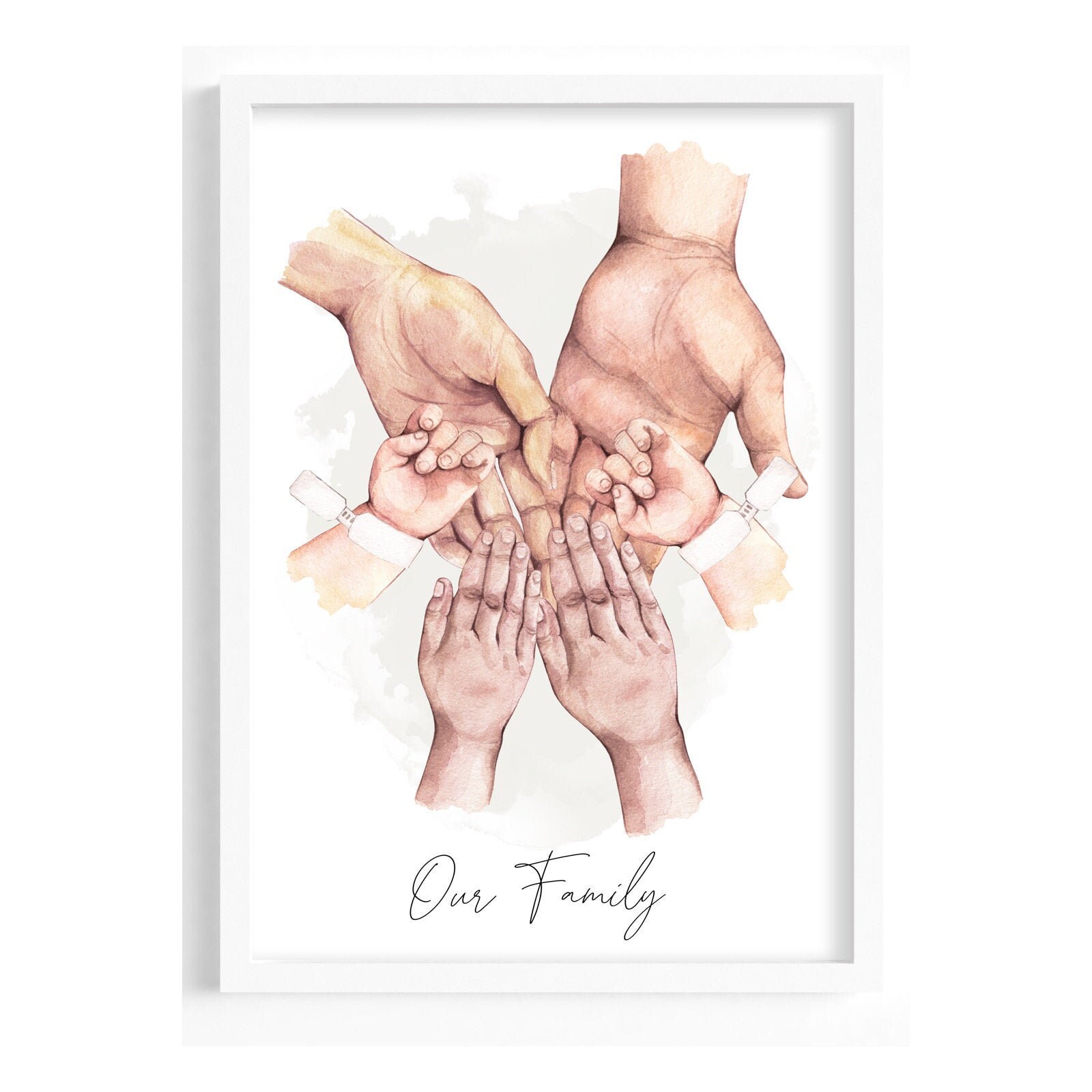 Family Hands Print Family Prints Family Wall Art Hand Etsy