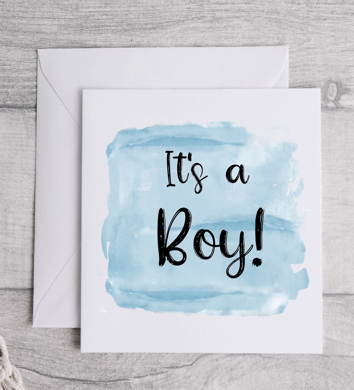 Its A Boy New Baby Card Personalised Greeting Card | Etsy