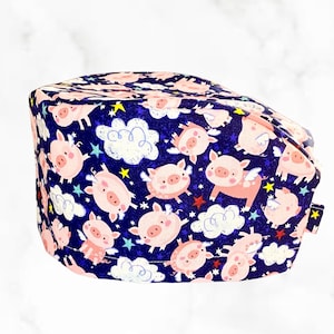 When Pigs Fly Scrub Cap: Veterinarian Nurse Hat