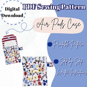 Air Pods Case Schnittmuster: Anfängerfreundlich PDF (Digitaler Download)