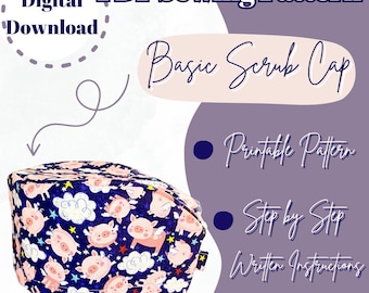 Basic Scrub Cap Sewing Pattern: Beginner-Friendly (PDF Pattern)