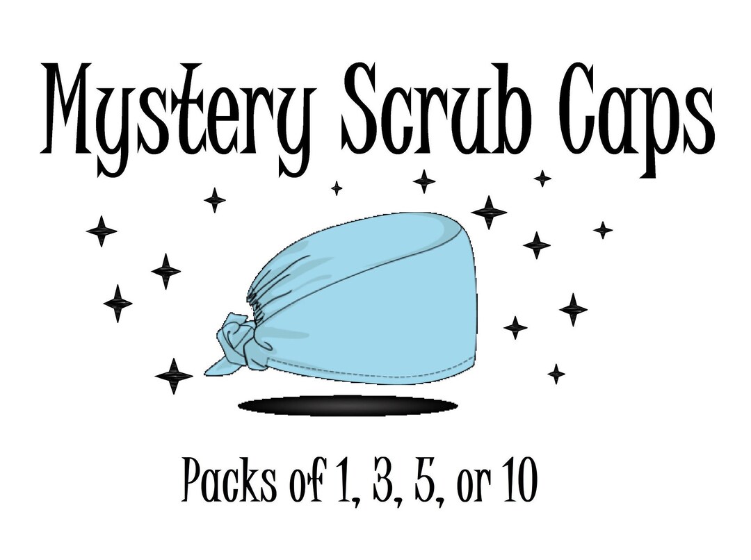 Mystery Scrub Cap Packs Surgical Scrub Cap Nurses Hat With Etsy