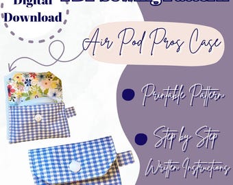 Air Pod Pros Case Sewing Pattern: Beginner-Friendly PDF (Digital Download)