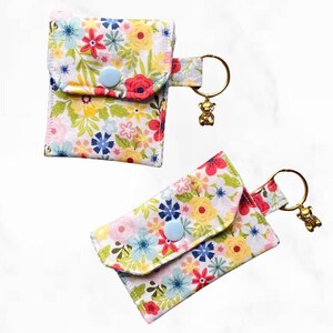 Spring Floral AirPods Case, Handmade Cute Protective Case for AirPods and AirPod Pros, Cute Gift Item, Keychain AirPod Holder, Case Keychain