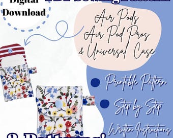 Naaipatroon oordopjesdoosje: 3-pack pdf voor beginners (digitale download)