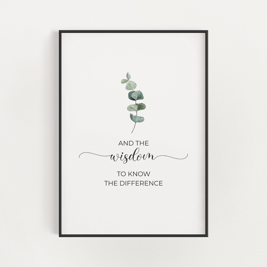 Serenity Prayer Wall Art Set of 3 Minimalist Watercolor Etsy UK